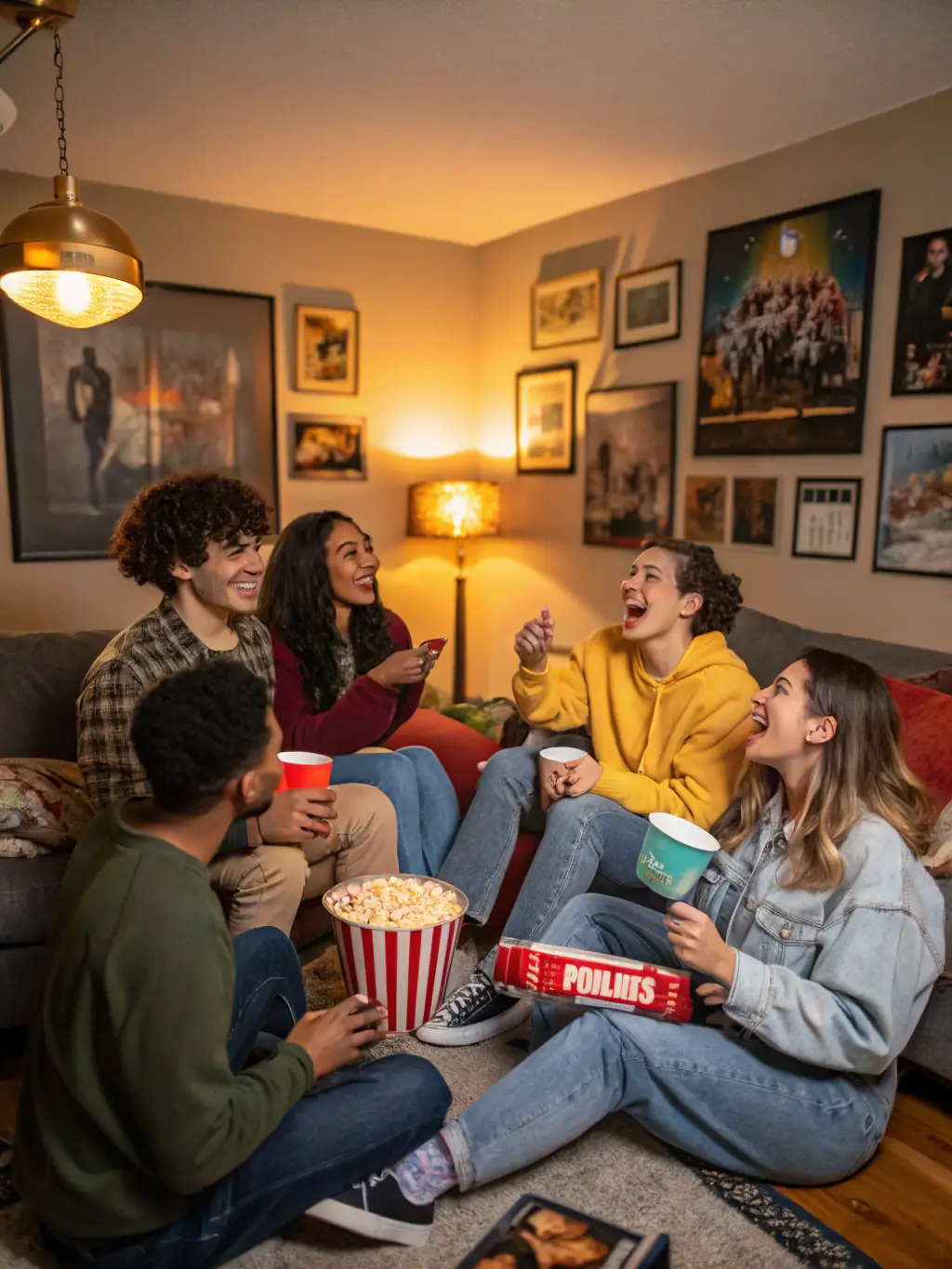 An image of users participating in a live chat during a film screening, highlighting the real-time interaction and community discussion.