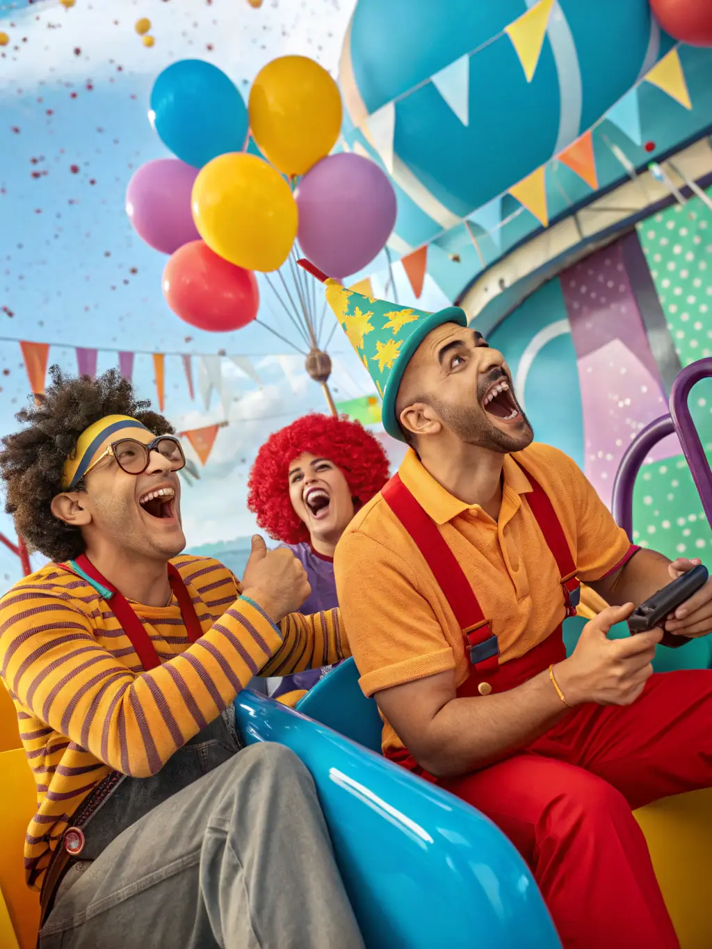 A clip from an AI-animated comedy series, showcasing quirky characters and humorous situations, emphasizing the lighthearted entertainment available on Mahua Chuanju.